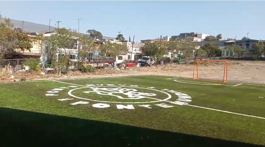 CONSTRUCCIÓN DE CANCHA DE PASTO ´SINTÉTICO , EN PRIMARIA CUAUHTÉMOC , COL. SAN BERNABÉ