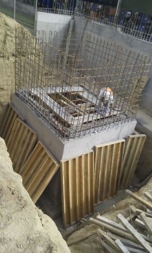 Construcción de obra civil y cimentación de Cárcamo de Bombeo, firme para desplante de planta paquete y cuarto de control en Planta VITRO, García, N.L