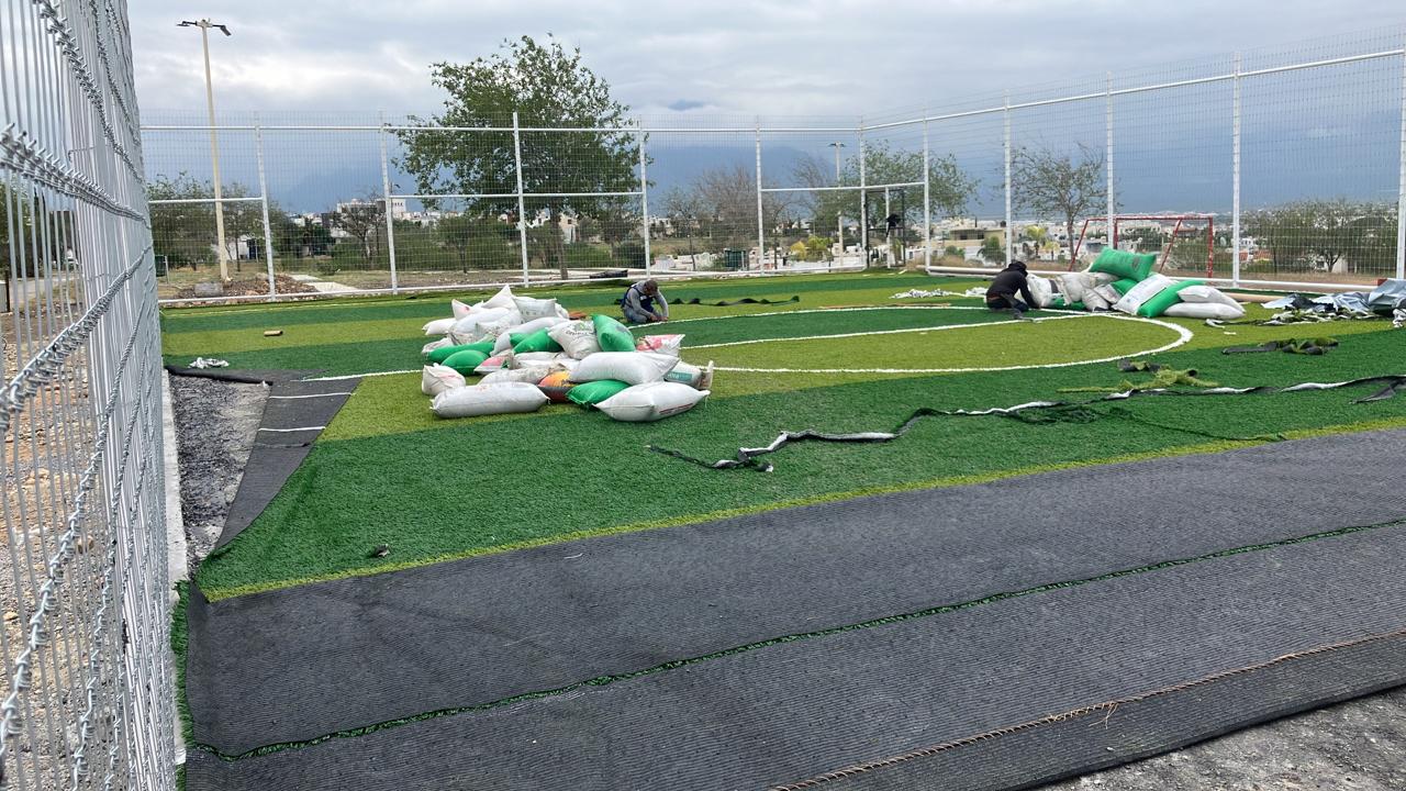 REHABILITACIÓN DE CANCHA DE PASTO SINTÉTICO Y CANCHA POLIVALENTE, COL. VALLE REAL — imagen 3